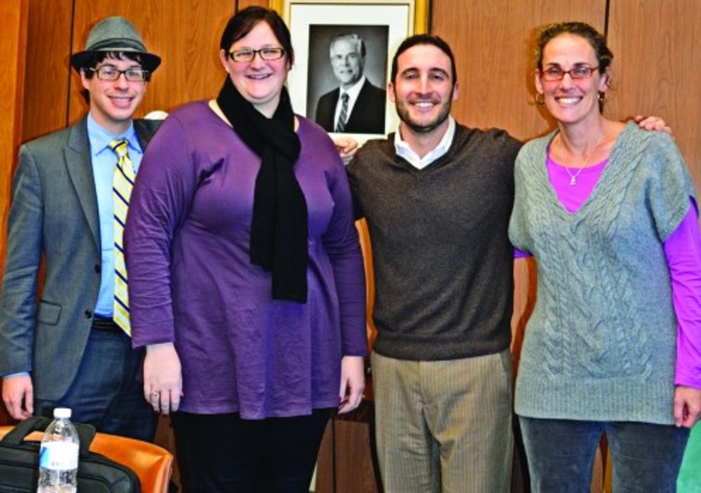 Rabbi Barry Dolinger, Erin Moseley, Rabbi Elan Babchuck and Rabbi Sarah Mack.